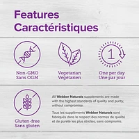 Webber Naturals® Vitamine D3  2 500 IU Extra-fort 75 gélifiés