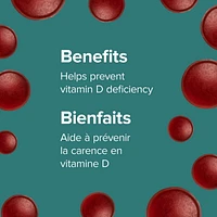 Webber Naturals® Vitamine D3  2 500 IU Extra-fort 75 gélifiés