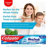 Colgate Max Fresh Toothpaste with Mini Breath Strips, Cool Mint, 52 mL