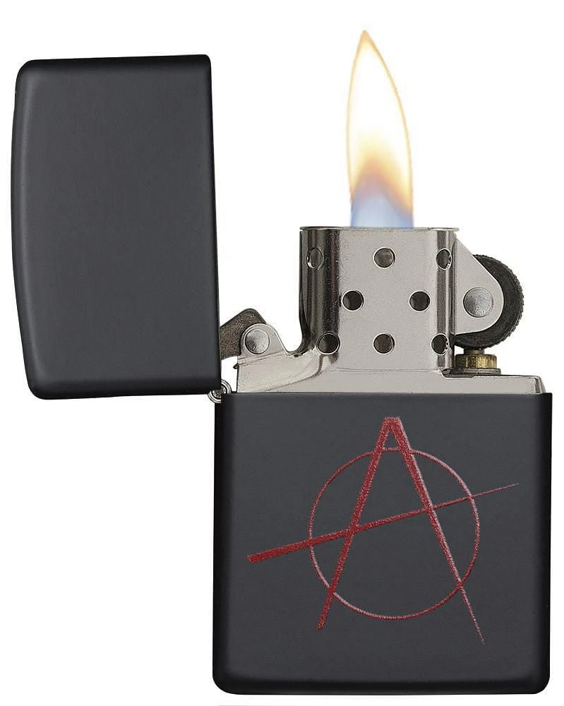 Zippo Black Matte Anarchy (20842)