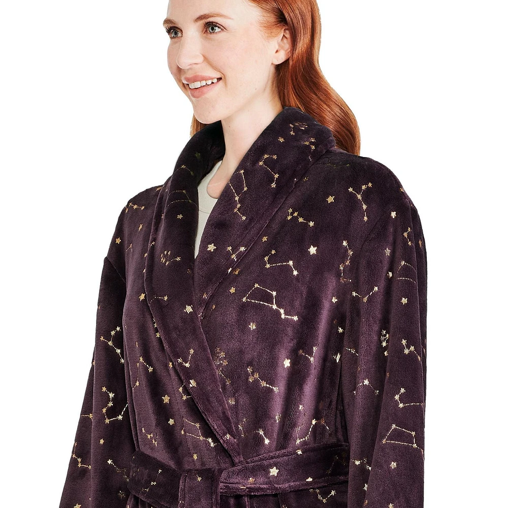 George Women's Plush Robe, Sizes S/M-L/XL