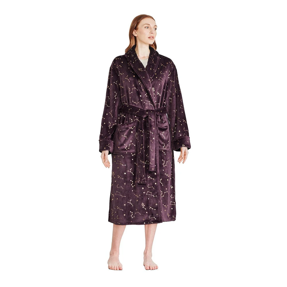 George Women's Plush Robe, Sizes S/M-L/XL