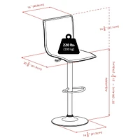 Winsome Spectrum 3Pc Pub Table set with stools