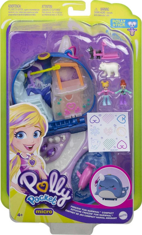 Polly Pocket Freezin' Fun Narwhal Compact