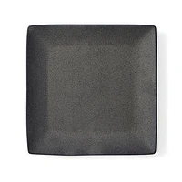 Better Homes & Gardens Anderson Dark Gray Square-Shaped Dinner Plate, DINNER PLATE