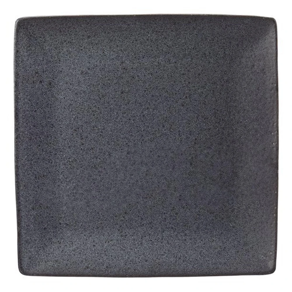 Better Homes & Gardens Anderson Dark Gray Square-Shaped Dinner Plate, DINNER PLATE