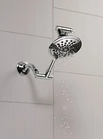 Peerless 3-Setting Shower Head with Adjustable Arm in Chrome, Touch-Clean® spray