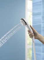 Peerless 3-Setting Hand Shower in White/Chrome