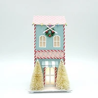 Holiday Time LED Light up Paper House Decor