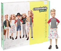 Creatable World Deluxe Character Kit Customizable Doll, Blonde Wavy Hair