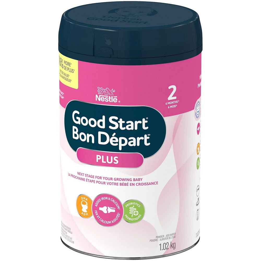 NESTLÉ® GOOD START® PLUS 2 Baby Formula, Powder 1.02 kg, 1.02 KG