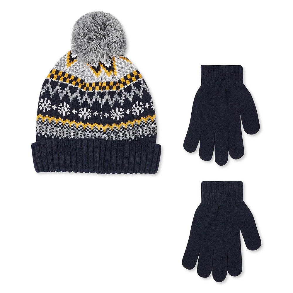 George Boys' Hat and Gloves 2-Piece Set