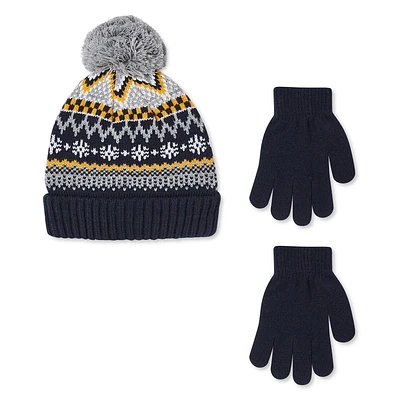 George Boys' Hat and Gloves 2-Piece Set