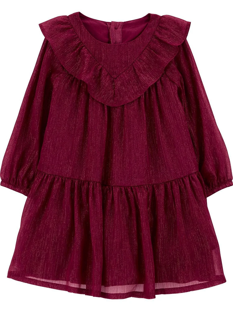 Carter's Child of Mine Toddler Girls' Burgundy Dress Sizes 2T-5T, 2T-5T