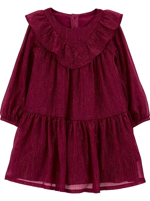 Carter's Child of Mine Toddler Girls' Burgundy Dress Sizes 2T-5T, 2T-5T