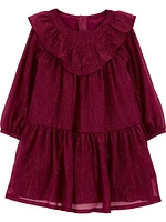 Carter's Child of Mine Toddler Girls' Burgundy Dress Sizes 2T-5T, 2T-5T