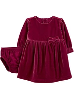 Carter's Child of Mine Baby Girls' Dress - Red, Newborn 24 Months