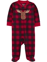 Carter's Child of Mine Baby Neutral Reindeer Sleep n' Play Sizes Preemie-6/9M, Preemie - 6/9 Months
