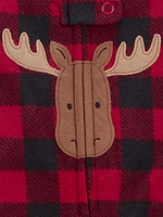Carter's Child of Mine Baby Neutral Reindeer Sleep n' Play Sizes Preemie-6/9M, Preemie - 6/9 Months