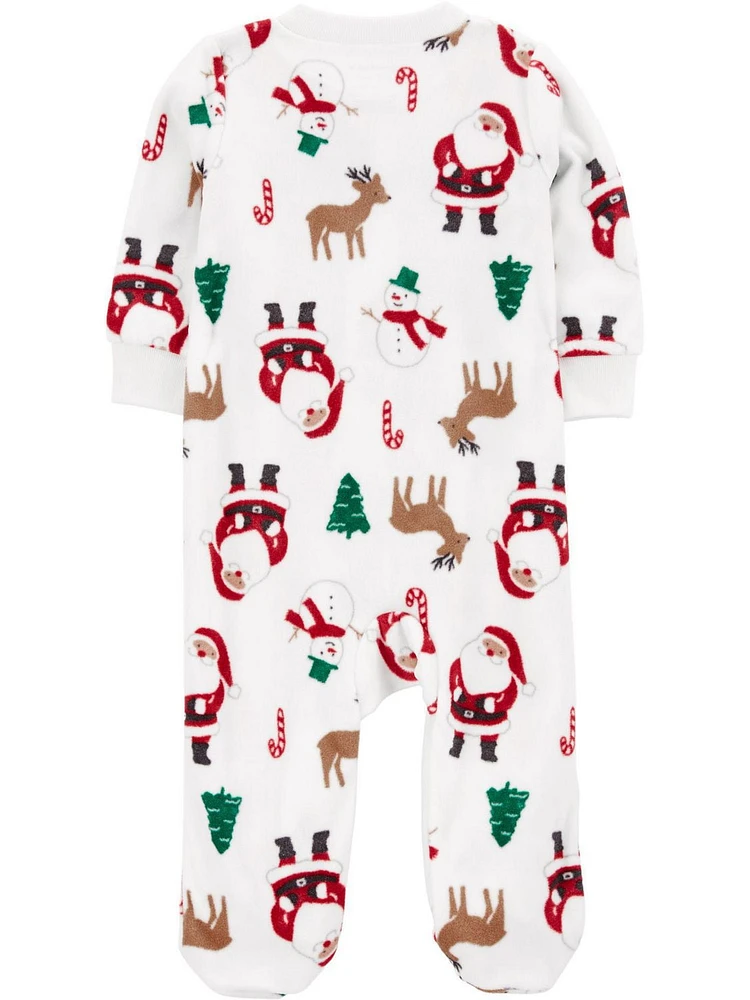 Carter's Child of Mine Baby Neutral Santa Sleep n' Play Sizes Preemie-6/9M, Preemie - 6/9 Months