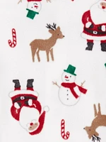 Carter's Child of Mine Baby Neutral Santa Sleep n' Play Sizes Preemie-6/9M, Preemie - 6/9 Months