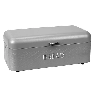 Soho Metal Bread Box, Grey