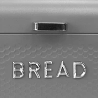 Soho Metal Bread Box, Grey