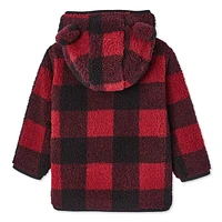 George Baby Boys' Pile Fleece Hoodie, Sizes 0-24 months