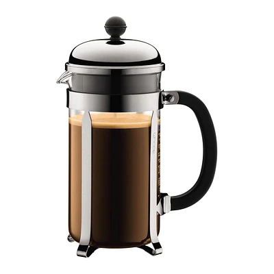 Chambord French Press Coffee Maker, 34 Oz., Chrome