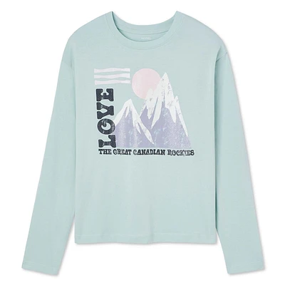 George Girls' Long Sleeve Tee, Sizes XS-XL