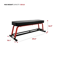 Sunny Health & Fitness Power Zone Strength Flat Bench - SF-BH6996