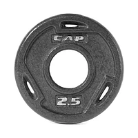 CAP Barbell 2-Inch Olympic Cast Iron Grip Plate, Single, 2.5-45Lbs