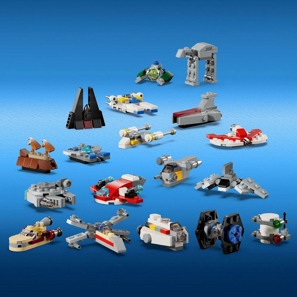 LEGO Star Wars 2024 Advent Calendar for Kids, Building Set with 6 Star Wars Figures and 18 Mini Toys, 75395