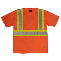TOUGH DUCK Men's Short Sleeve Safety T-Shirt with Pocket