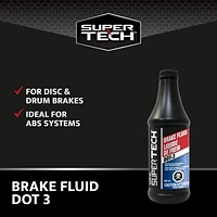 SUPERTECH - Brake Fluid DOT 3, 450 mL