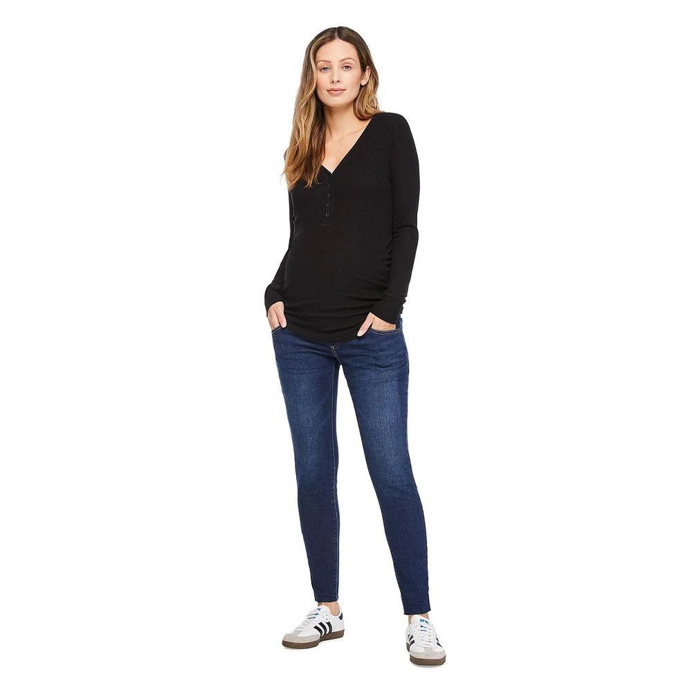 Paisley Sky Maternity OTB Skinny Jean