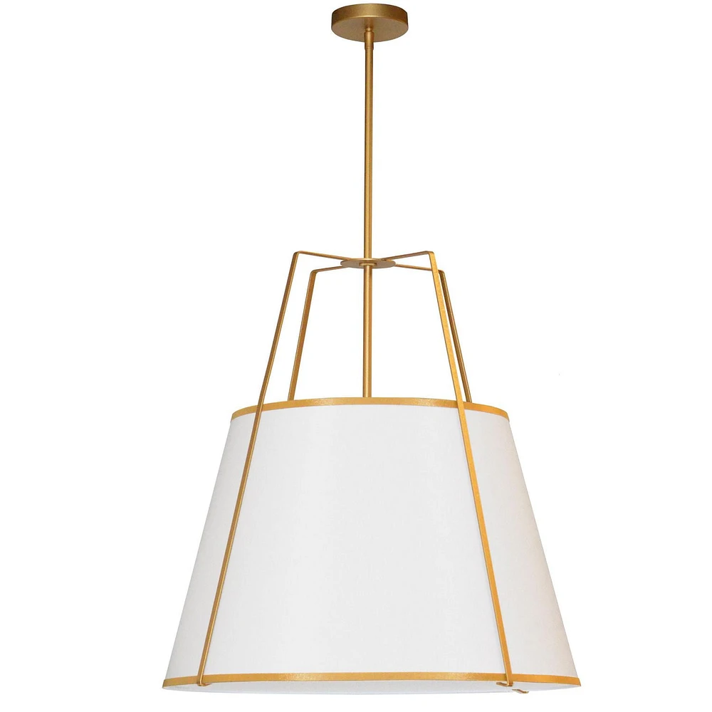 Dainolite TRA-3P-GLD-WH Gold Pendant