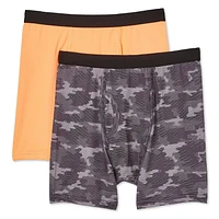 Athletic Works Boys' Performance Boxer Briefs 2-Pack, Sizes S-XL