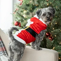 Vibrant Life Red Santa Suit Hoodie with belt and buckle - Dog and Cat Hoodies