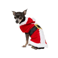 Vibrant Life Red Santa Suit Hoodie with belt and buckle - Dog and Cat Hoodies