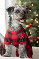 Vibrant Life Pyjama de vacances à carreaux pour animaux de compagnie – Pyjama pour chien et chat – Rouge