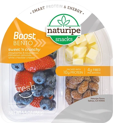 Naturipe Snacks Sweet ’N Crunchy Boost Bento