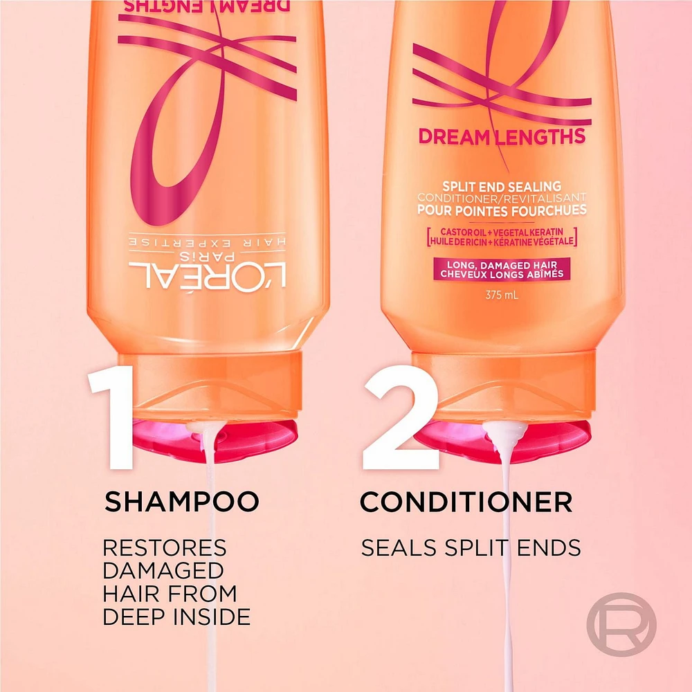 Dream Lengths Shampoing Pointes Fourchues 375 ml Pour Cheveux Longs et Abimés