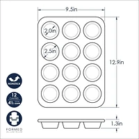 Nordic Ware Naturals® Nonstick 12 Cavity Muffin Pan