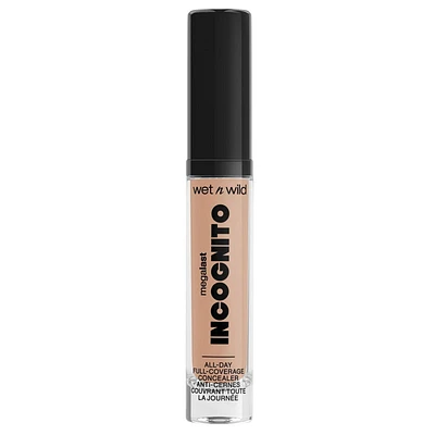 MEGALAST INCOGNITO FULL COVERAGE CONCEALER - LIGHT, All-day wear Concealer