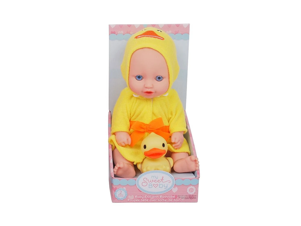 My Sweet Baby Vinyl Baby Doll with Bathrobe (duck)