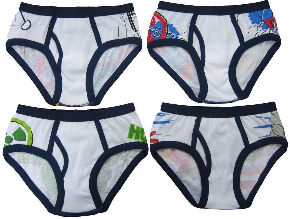 Paquet de 4 caleçons Marvel Avengers pour garçons Tailles 4-8