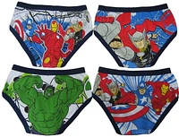 Paquet de 4 caleçons Marvel Avengers pour garçons Tailles 4-8