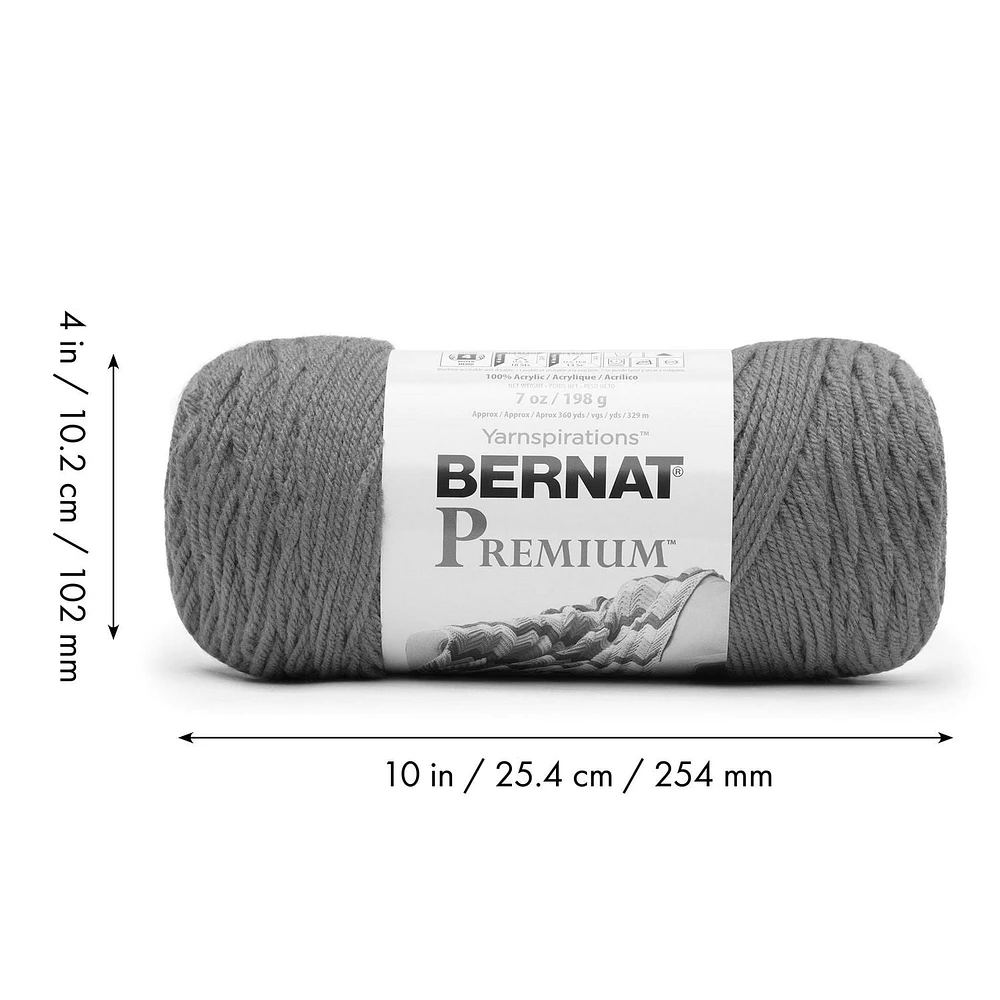 Bernat® Premium™ Yarn (3 Pack), Acrylic #4 Medium, 7oz/198g, 360 Yards