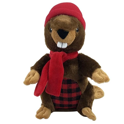Temps de vacances qui couine en peluche chien Toy